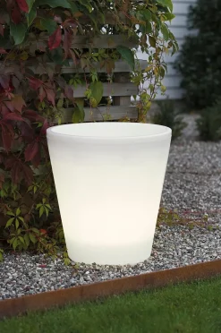 Konstsmide Blomkruka Assisi stor LED 40 cm