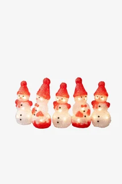 Konstsmide Akryl Snögubbar 5st LED 14,5cm