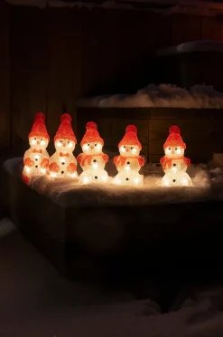 Konstsmide Akryl Snögubbar 5st LED 14,5cm