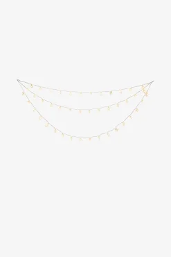 Konstsmide Gardinslinga 44 snöflingor LED 125cm
