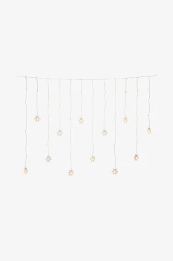 Konstsmide Gardinslinga 12 snöflingor LED 140cm
