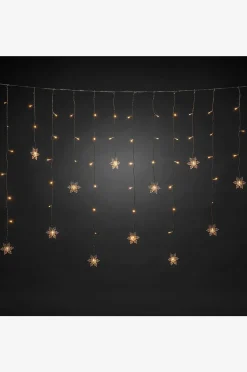 Konstsmide Gardinslinga 12 snöflingor LED 140cm