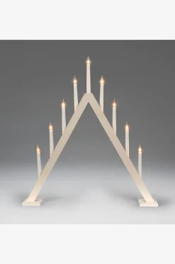 Konstsmide Ljusstake trä 9glödlampor