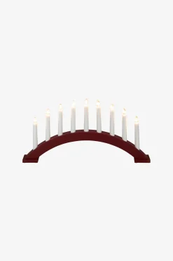Konstsmide Ljusstake trä 9 glödlampor 25,5cm