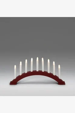 Konstsmide Ljusstake trä 9 glödlampor 25,5cm