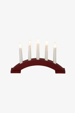 Konstsmide Ljusstake trä 5 glödlampor 21,5cm