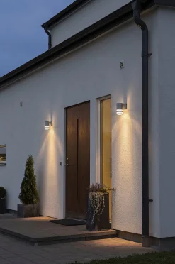 Konstsmide Vägglampa Modena Single GU10 Galvaniserad
