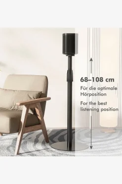 LogiLink Golvstativ Sonos Era 100 / Era 300 682-1068 mm