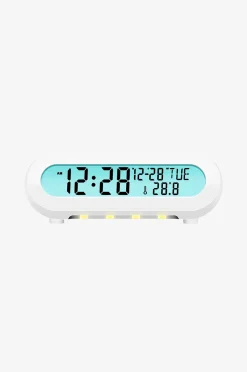 LogiLink Klockradio med temp/luftfuktighet – USB-C/batteridrift