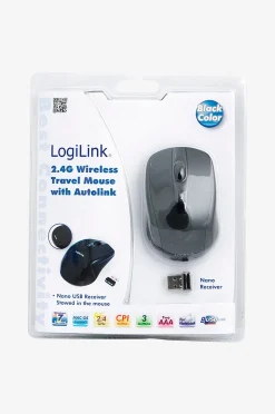 LogiLink Trådlös optisk mus 3-knappars