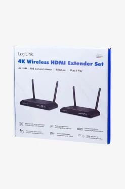 LogiLink Trådlös överföring HDMI KVM 4k 60hz
