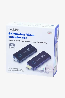 LogiLink Trådlös överföring USB-C till HDMI 4k 60hz