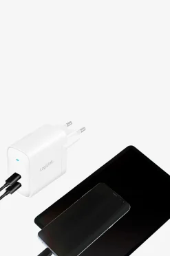 LogiLink USB-laddare 2 x USB-C PD 40W