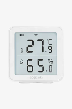 LogiLink Smart Temp- & Luftfuktighetssensor Wifi Tuya