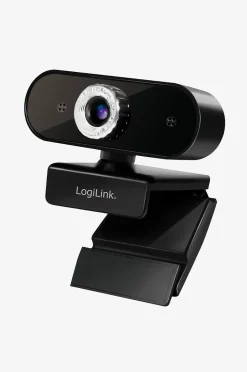 LogiLink Webbkamera HD 1080p med inbyggd mikrofon