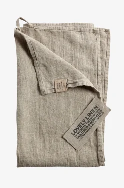 Lovely Linen Handduk Classic i manglat lin
