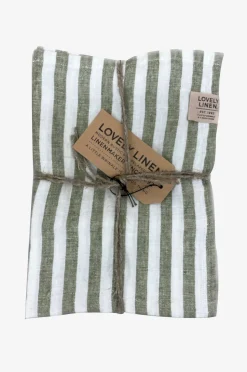 Lovely Linen Kökshandduk Misty i tvättat lin