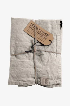Lovely Linen Kökshandduk Misty i tvättat lin