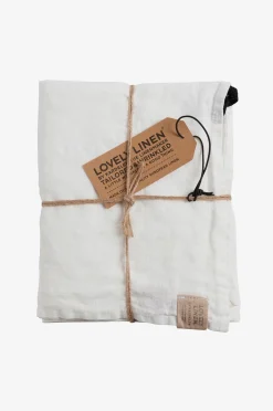 Lovely Linen Kökshandduk Misty i tvättat lin