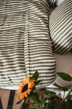 Lovely Linen Påslakan Misty i tvättat lin