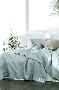 Lovely Linen Påslakan Misty i tvättat lin