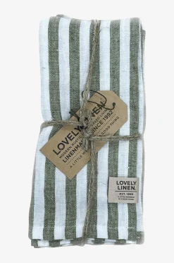 Lovely Linen Servett Misty 4-pack i tvättat lin