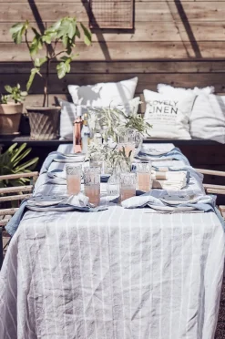 Lovely Linen Stripe Duk
