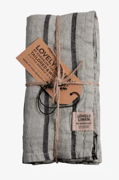Lovely Linen Stripe Servett 4-pack
