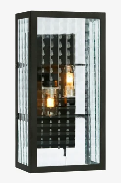 Markslöjd Vägglampa Fulham Svart/Klart glas