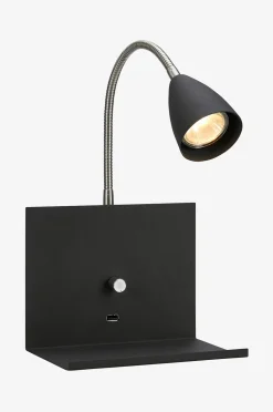 Markslöjd Vägglampa Logi Svart