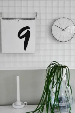 NeXtime Väggklocka Big Stripe Mini Dome Ø20 cm