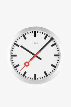 NeXtime Väggklocka Station Stripe Ø35 cm