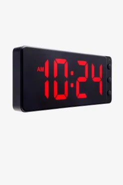 NeXtime Väggklocka/bordsklocka Digital 27 cm Svart/Röd