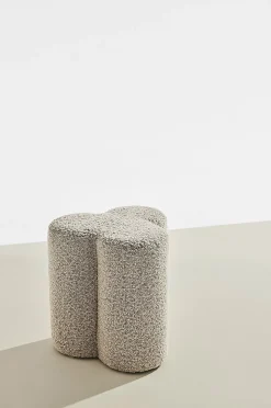 Pastill Bodhi puff i bouclé ø 40 cm