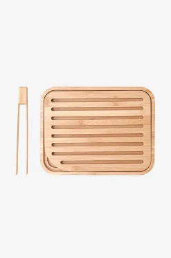 Pebbly Brödbräda & toasttång set 26 x 20cm