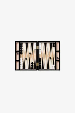 PRINTWORKS Lackerad backgammon, svart