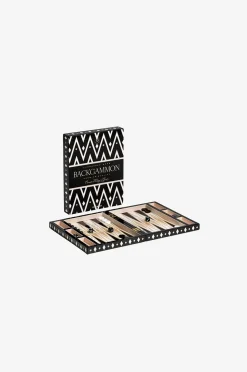PRINTWORKS Lackerad backgammon, svart