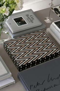 PRINTWORKS Lackerad backgammon, svart