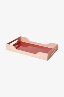 PRINTWORKS Lackad bricka - Swell, rödbrun/rosa M
