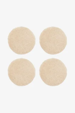 Skinnwille Fårskinn Cushion Round Curly 4-pack