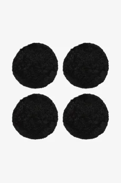 Skinnwille Fårskinn Cushion Round Curly 4-pack
