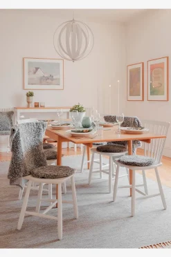 Skinnwille Fårskinnsdyna kantig Curly