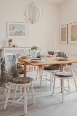 Skinnwille Fårskinnsdyna rund Curly