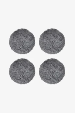 Skinnwille Sittdyna rund Curly 4-pack