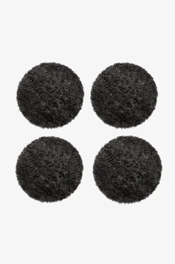 Skinnwille Sittdyna rund Curly 4-pack