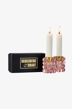 Skogsberg&Smart Ljusstake Hurricane Boule Petite 2-pack