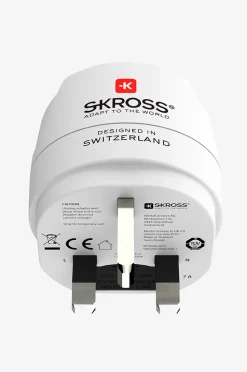 SKROSS Reseadapter Europa Till UK M.fl. Jordad