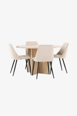 Venture Home Matbord Strada med stol Night