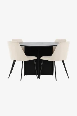 Venture Home Matbord Strada med stol Night