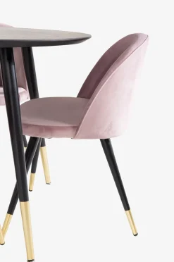Venture Home Matgrupp Dipp med 4st matstolar Velvet
